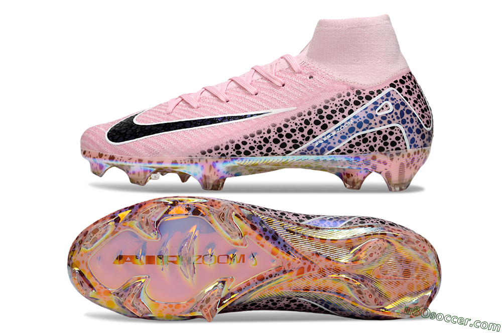 Nike Air Zoom Mercurial Superfly 10 Elite FG Firm Ground Soccer Cleats - Pink/Black/White 0