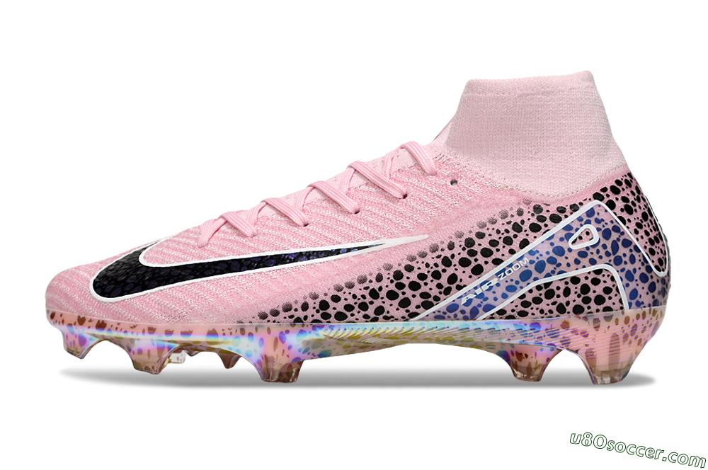Nike Air Zoom Mercurial Superfly 10 Elite FG Firm Ground Soccer Cleats - Pink/Black/White 2