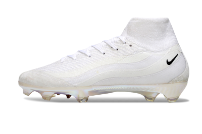 Nike Air Zoom Mercurial Superfly 10 Elite FG Firm Ground Soccer Cleats - White/Black/Gold