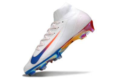 Nike Air Zoom Mercurial Superfly 10 Elite FG Firm Ground Soccer Cleats - White/Blue/Red