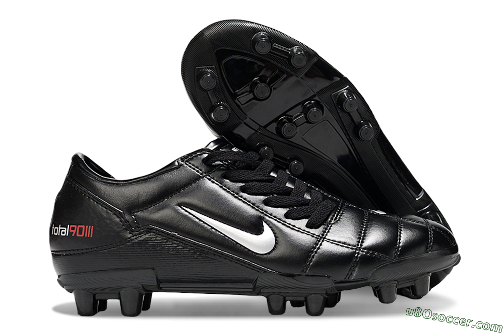 Nike Total 90 III FG Firm Ground Soccer Cleats - Black/Silver 1