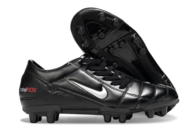 Nike Total 90 III FG Firm Ground Soccer Cleats - Black/Silver