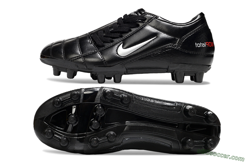 Nike Total 90 III FG Firm Ground Soccer Cleats - Black/Silver 0