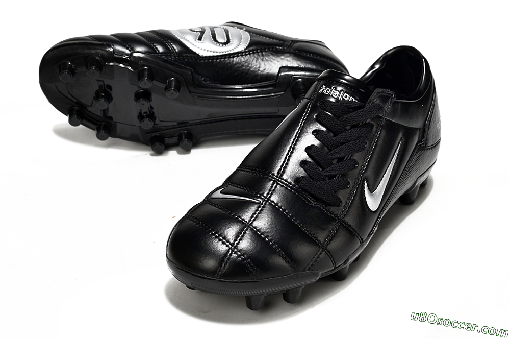 Nike Total 90 III FG Firm Ground Soccer Cleats - Black/Silver 3
