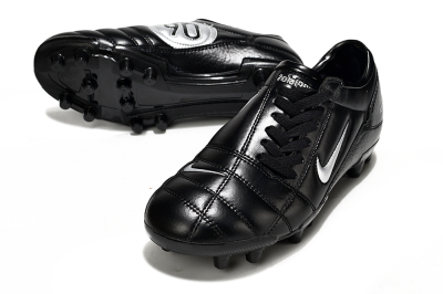 Nike Total 90 III FG Firm Ground Soccer Cleats - Black/Silver