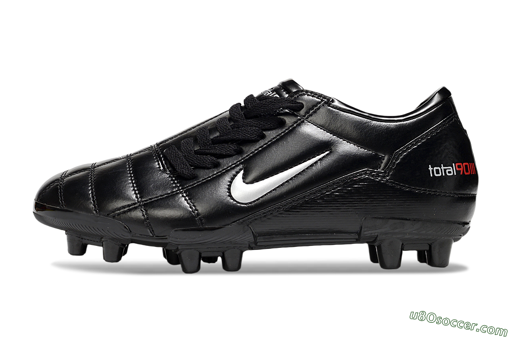 Nike Total 90 III FG Firm Ground Soccer Cleats - Black/Silver 2