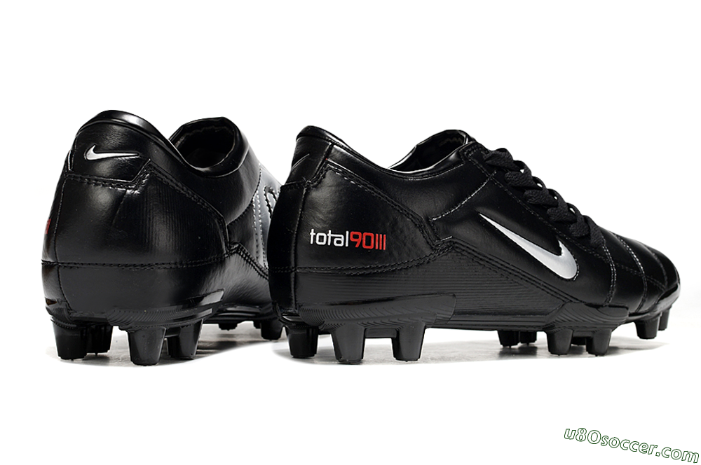 Nike Total 90 III FG Firm Ground Soccer Cleats - Black/Silver 6