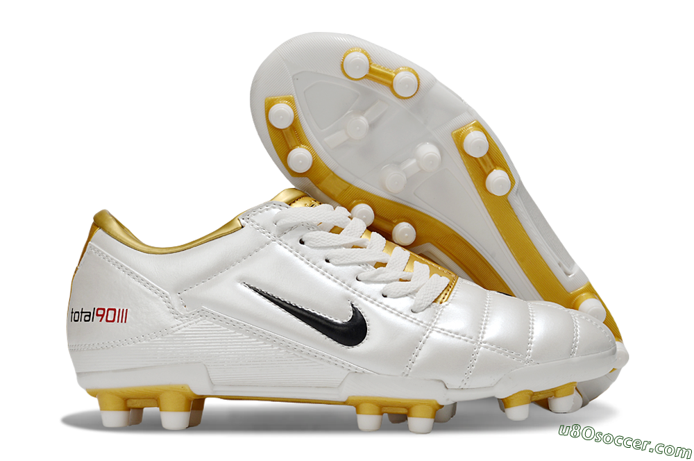 Nike Total 90 III FG Firm Ground Soccer Cleats - Silver/Black 1