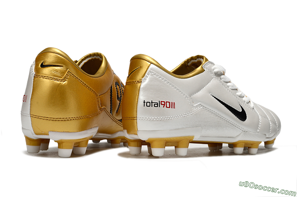 Nike Total 90 III FG Firm Ground Soccer Cleats - Silver/Black 6