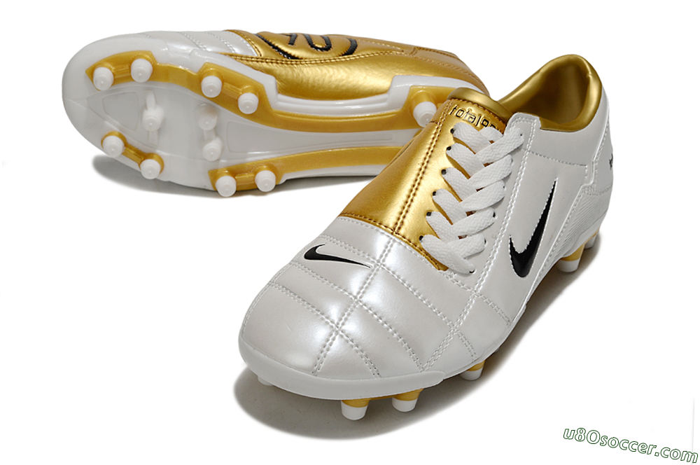 Nike Total 90 III FG Firm Ground Soccer Cleats - Silver/Black 3