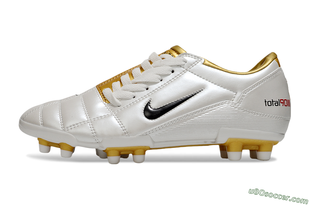 Nike Total 90 III FG Firm Ground Soccer Cleats - Silver/Black 2