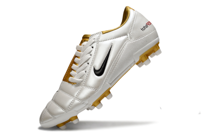 Nike Total 90 III FG Firm Ground Soccer Cleats - Silver/Black