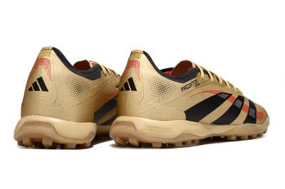 Adidas Predator 25 Elite TF Artificial Turf Soccer Shoes - Gold/Black/Red