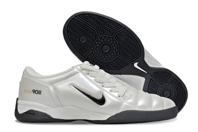 Nike Total 90 III IC Indoor & Futsal Soccer Shoes - Beige/Black/White
