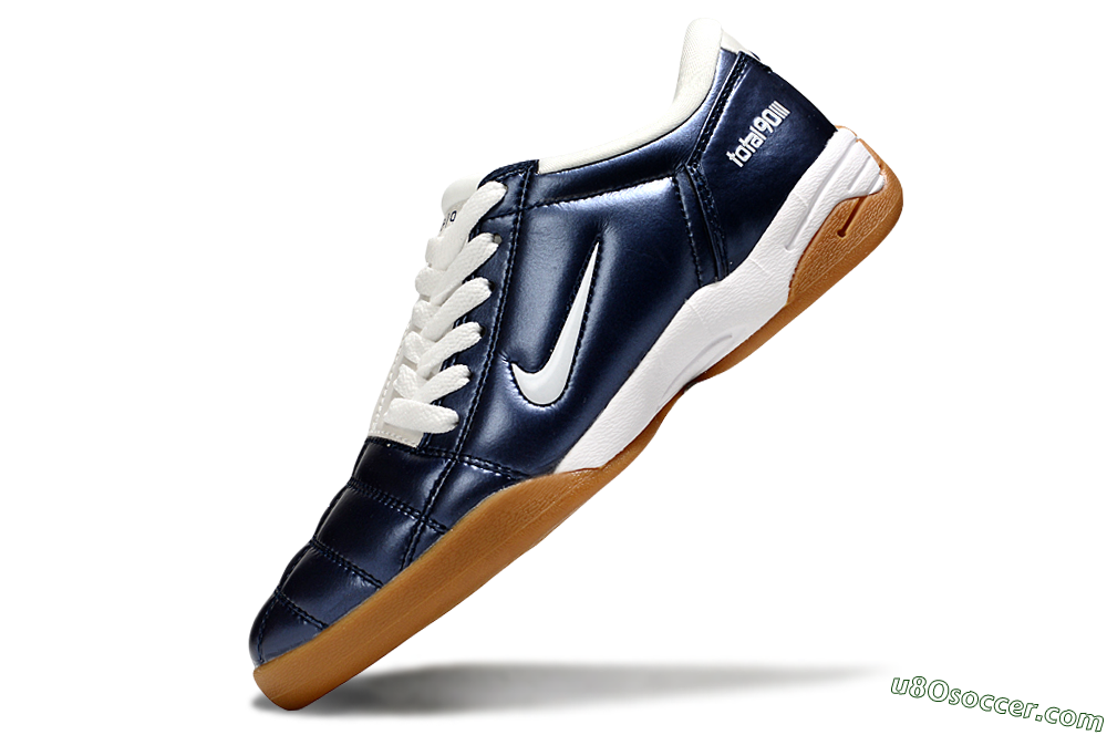 Nike Total 90 III IC Indoor & Futsal Soccer Shoes - Blue/White/Brown 5