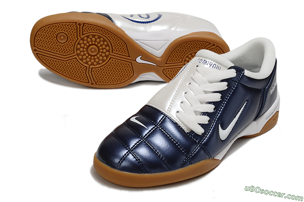 Nike Total 90 III IC Indoor & Futsal Soccer Shoes - Blue/White/Brown 3