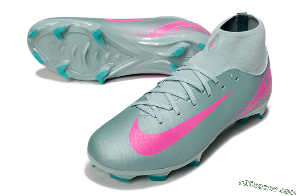 Nike Air Zoom Mercurial Superfly 10 Elite FG Firm Ground Soccer Cleats - Jade/Pink 3