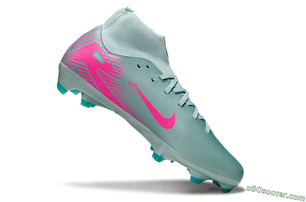 Nike Air Zoom Mercurial Superfly 10 Elite FG Firm Ground Soccer Cleats - Jade/Pink 4
