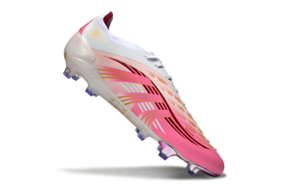 Adidas Predator 25 Elite FG Firm Ground Soccer Cleats - Pink/Gold/White
