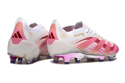 Adidas Predator 25 Elite FG Firm Ground Soccer Cleats - Pink/Gold/White