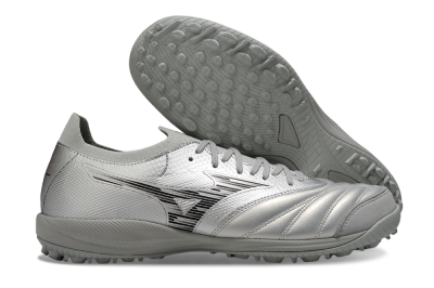 Mizuno Morelia Neo Sala M8 TF Artificial Turf Soccer Shoes - Silver/Black