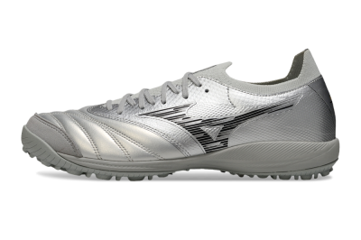 Mizuno Morelia Neo Sala M8 TF Artificial Turf Soccer Shoes - Silver/Black