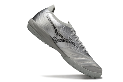 Mizuno Morelia Neo Sala M8 TF Artificial Turf Soccer Shoes - Silver/Black