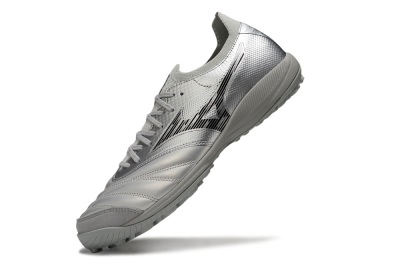 Mizuno Morelia Neo Sala M8 TF Artificial Turf Soccer Shoes - Silver/Black