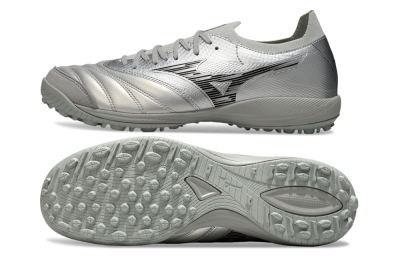 Mizuno Morelia Neo Sala M8 TF Artificial Turf Soccer Shoes - Silver/Black