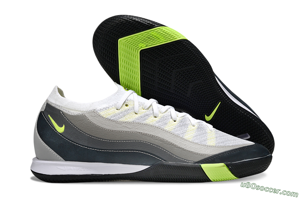 Nike Air Zoom Mercurial Vapor 16 Pro IC Indoor & Futsal Soccer Shoes - White/Black/Grey 1