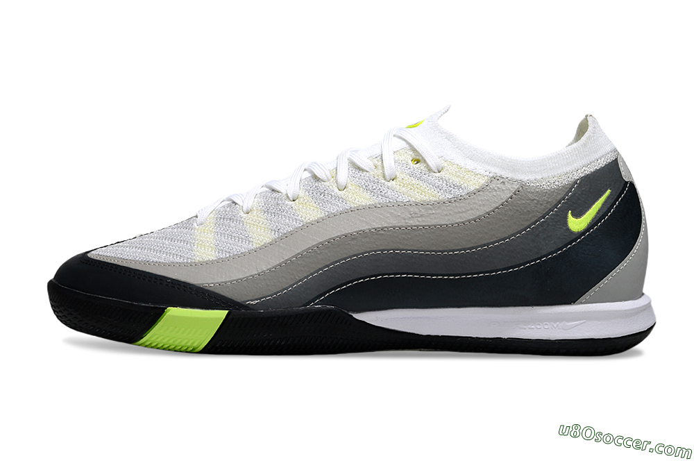 Nike Air Zoom Mercurial Vapor 16 Pro IC Indoor & Futsal Soccer Shoes - White/Black/Grey 2