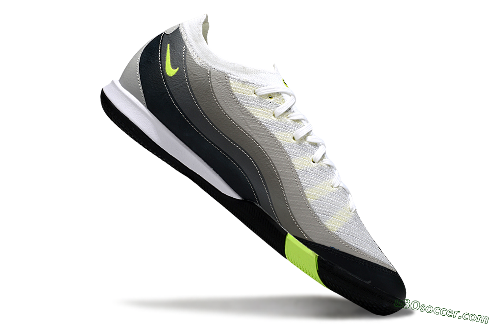 Nike Air Zoom Mercurial Vapor 16 Pro IC Indoor & Futsal Soccer Shoes - White/Black/Grey 4