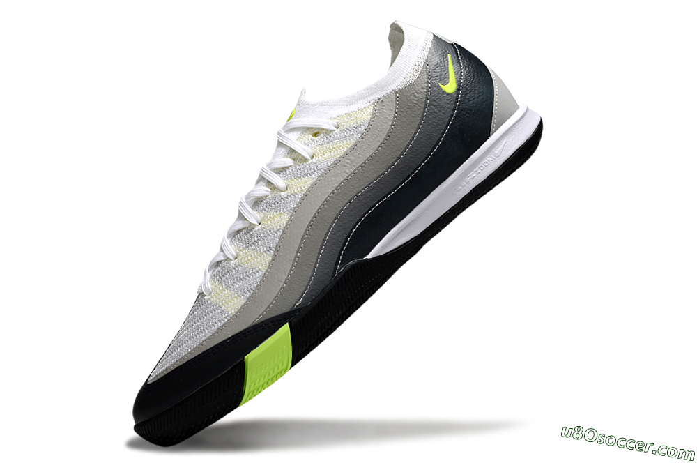 Nike Air Zoom Mercurial Vapor 16 Pro IC Indoor & Futsal Soccer Shoes - White/Black/Grey 5