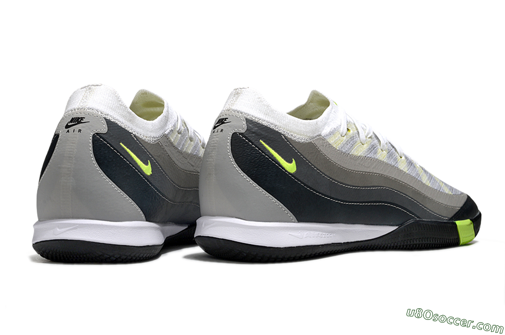 Nike Air Zoom Mercurial Vapor 16 Pro IC Indoor & Futsal Soccer Shoes - White/Black/Grey 6