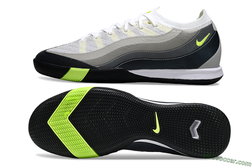 Nike Air Zoom Mercurial Vapor 16 Pro IC Indoor & Futsal Soccer Shoes - White/Black/Grey 0