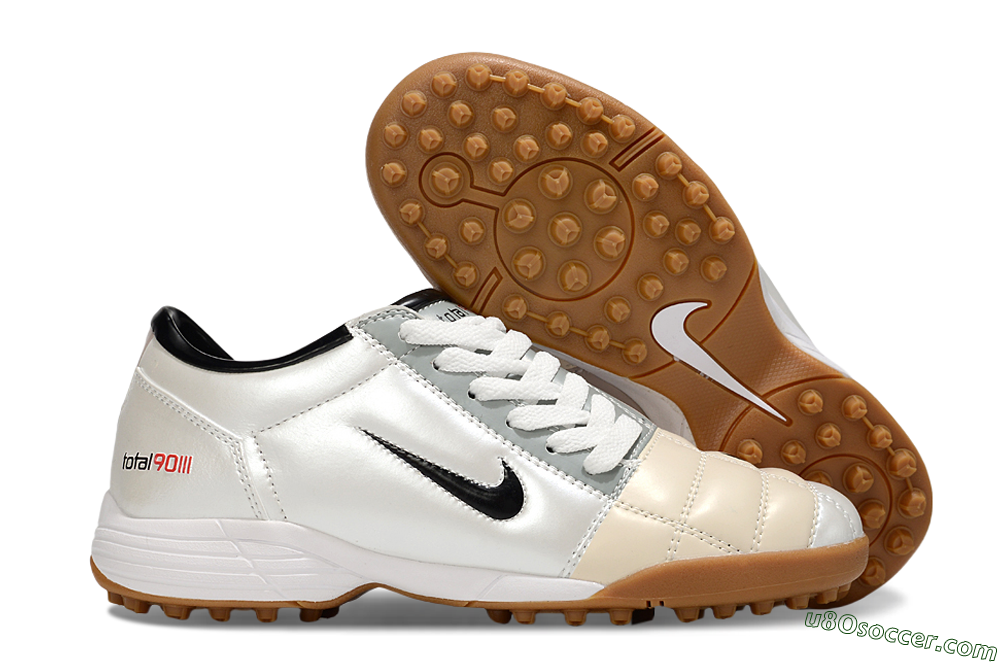 Nike Total 90 III TF Artificial Turf Soccer Shoes - Silver/Beige/Grey 1