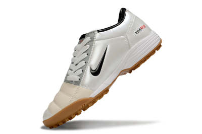 Nike Total 90 III TF Artificial Turf Soccer Shoes - Silver/Beige/Grey