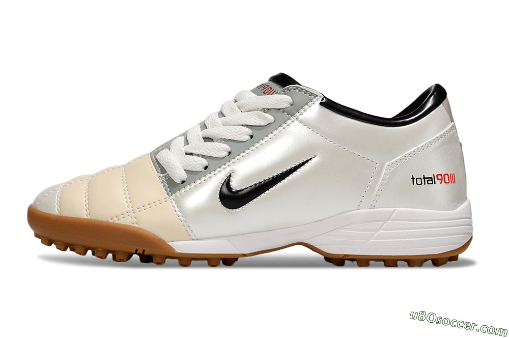 Nike Total 90 III TF Artificial Turf Soccer Shoes - Silver/Beige/Grey 2