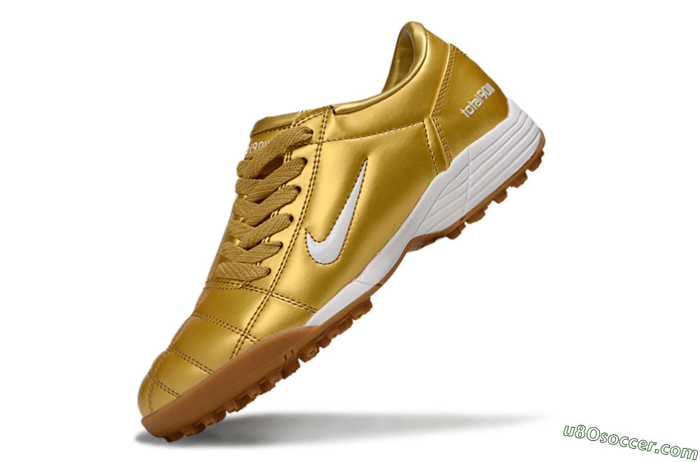 Nike Total 90 III TF Artificial Turf Soccer Shoes - Gold/White 5
