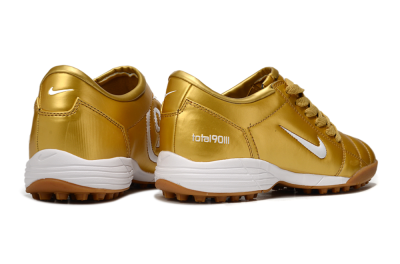 Nike Total 90 III TF Artificial Turf Soccer Shoes - Gold/White
