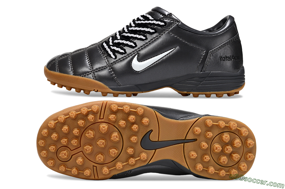 Nike Total 90 III TF Artificial Turf Soccer Shoes - Black/White/Brown 0