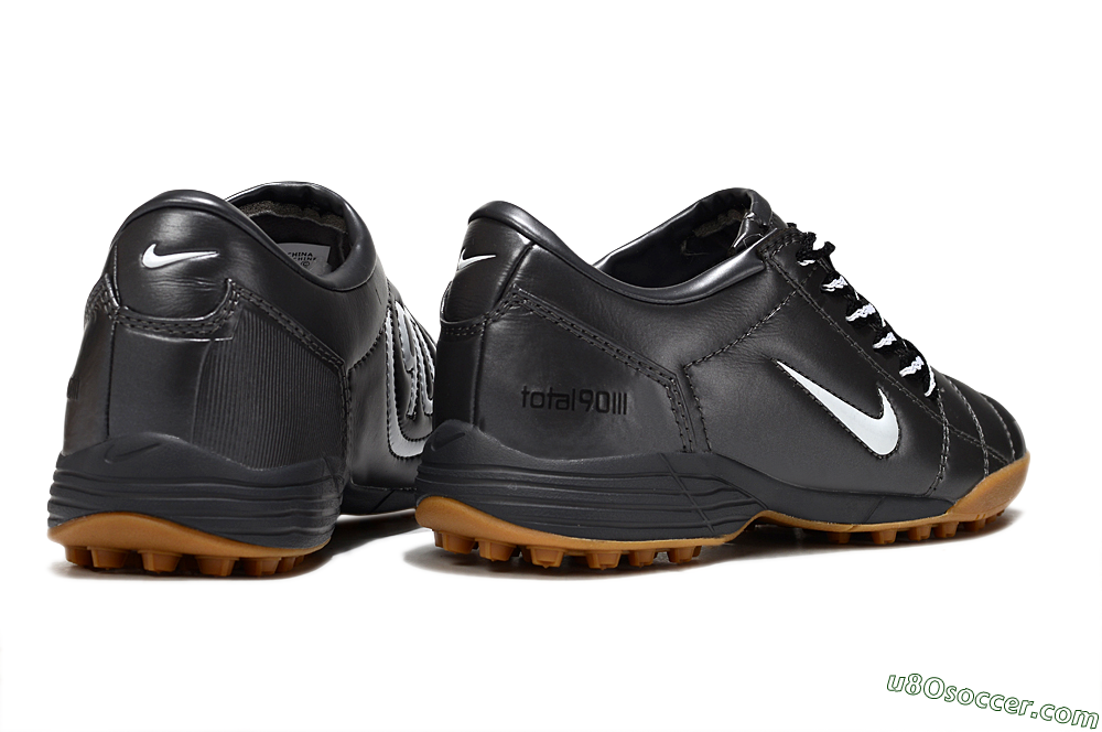Nike Total 90 III TF Artificial Turf Soccer Shoes - Black/White/Brown 6