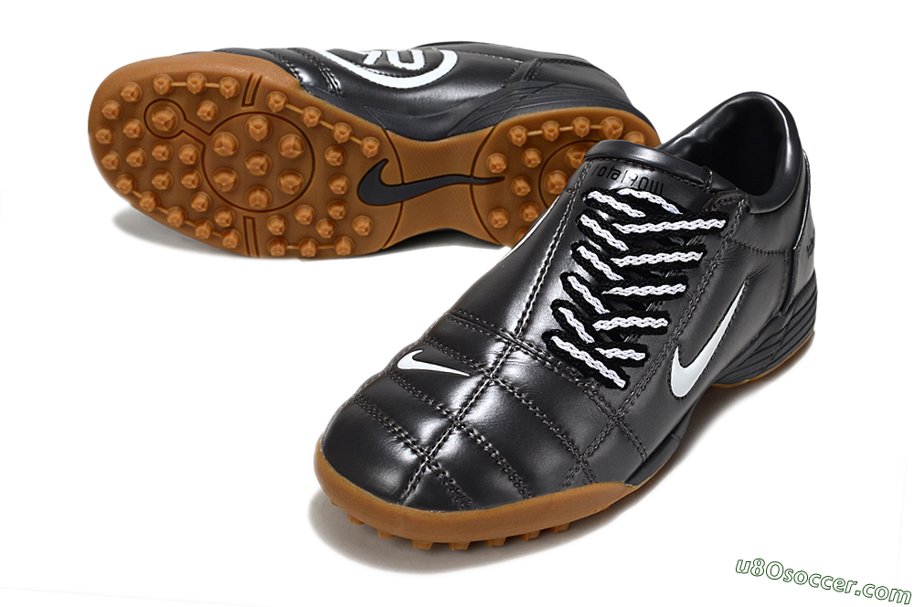 Nike Total 90 III TF Artificial Turf Soccer Shoes - Black/White/Brown 3