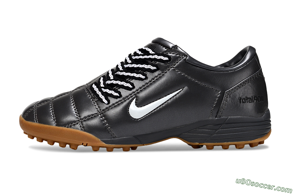 Nike Total 90 III TF Artificial Turf Soccer Shoes - Black/White/Brown 2