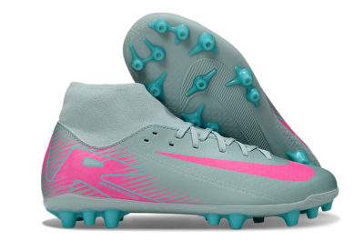 Nike Air Zoom Mercurial Superfly 10 Academy AG Artificial Grass Soccer Cleats - Jade/Pink
