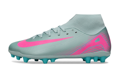 Nike Air Zoom Mercurial Superfly 10 Academy AG Artificial Grass Soccer Cleats - Jade/Pink