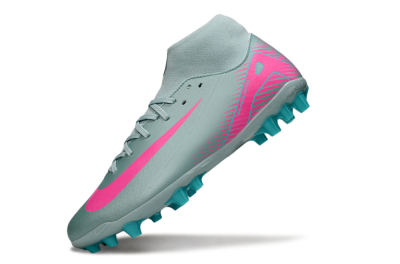 Nike Air Zoom Mercurial Superfly 10 Academy AG Artificial Grass Soccer Cleats - Jade/Pink