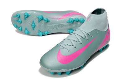 Nike Air Zoom Mercurial Superfly 10 Academy AG Artificial Grass Soccer Cleats - Jade/Pink