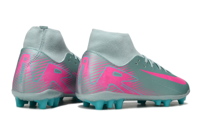 Nike Air Zoom Mercurial Superfly 10 Academy AG Artificial Grass Soccer Cleats - Jade/Pink