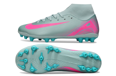 Nike Air Zoom Mercurial Superfly 10 Academy AG Artificial Grass Soccer Cleats - Jade/Pink